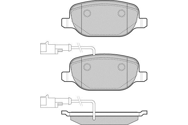 Brake Pad Set, disc brake (12-1609)