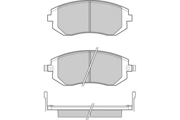 Brake Pad Set, disc brake (12-1158)