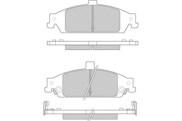 Brake Pad Set, disc brake (12-0882)