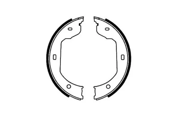Brake Shoe Set, parking brake (09-0606)