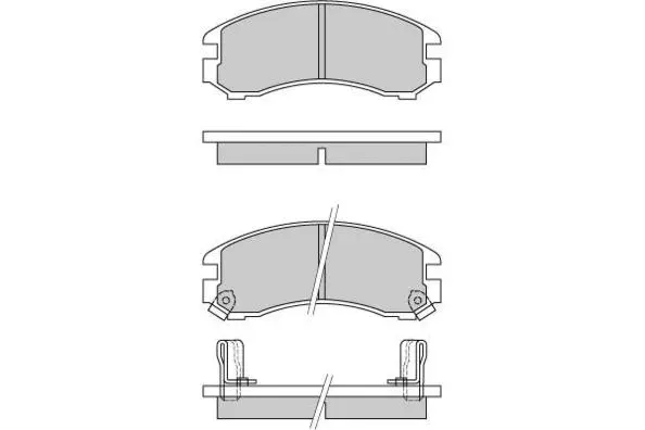Brake Pad Set, disc brake (12-0332)