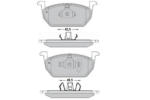 Brake Pad Set, disc brake (12-1710)