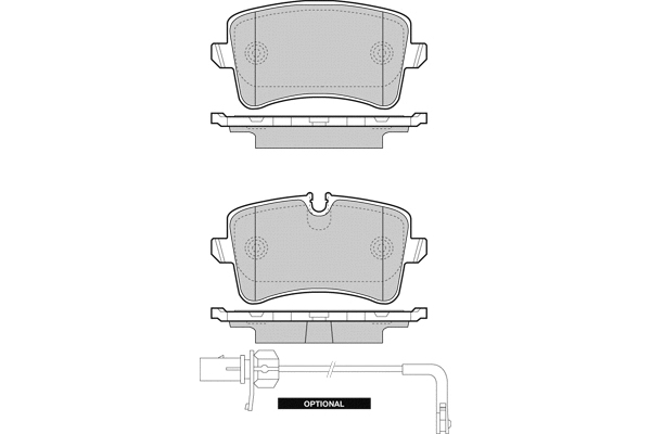 Brake Pad Set, disc brake (12-1493)