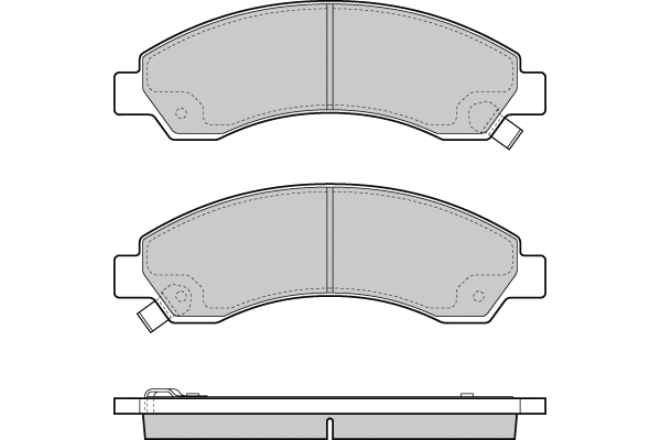 Brake Pad Set, disc brake (12-1411)