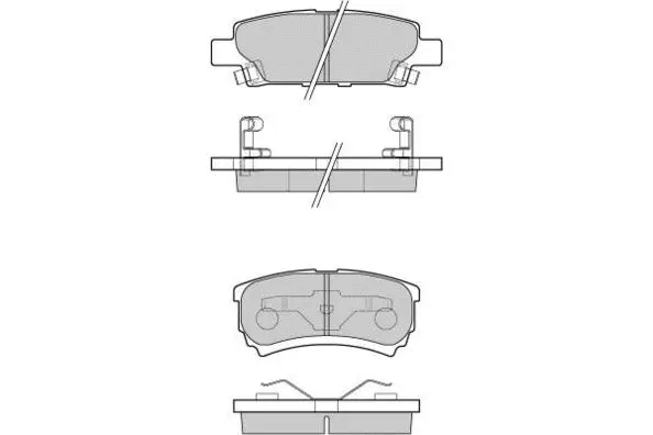 Brake Pad Set, disc brake (12-1106)