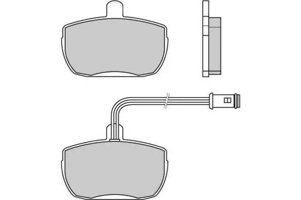 Brake Pad Set, disc brake (12-0315)