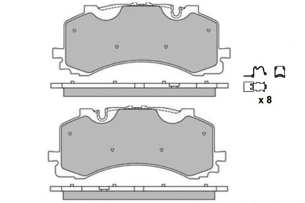 Brake Pad Set, disc brake (12-1760)