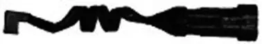 Warning Contact, brake pad wear (17-5205)