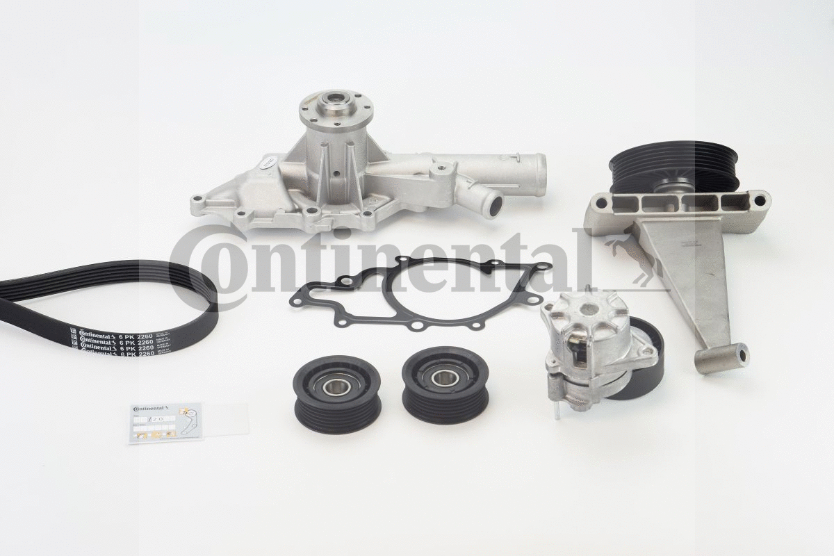 Water Pump + V-Ribbed Belt Kit