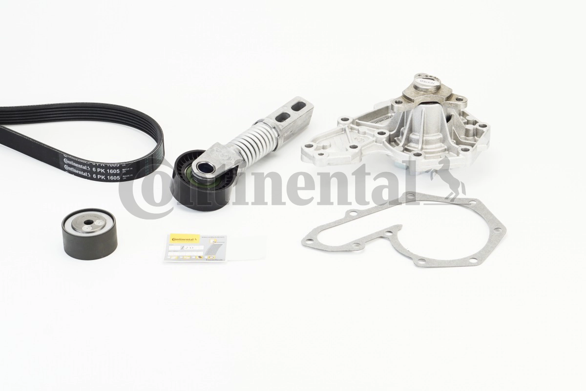 Water Pump + V-Ribbed Belt Kit