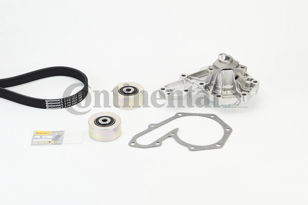 Water Pump + V-Ribbed Belt Kit