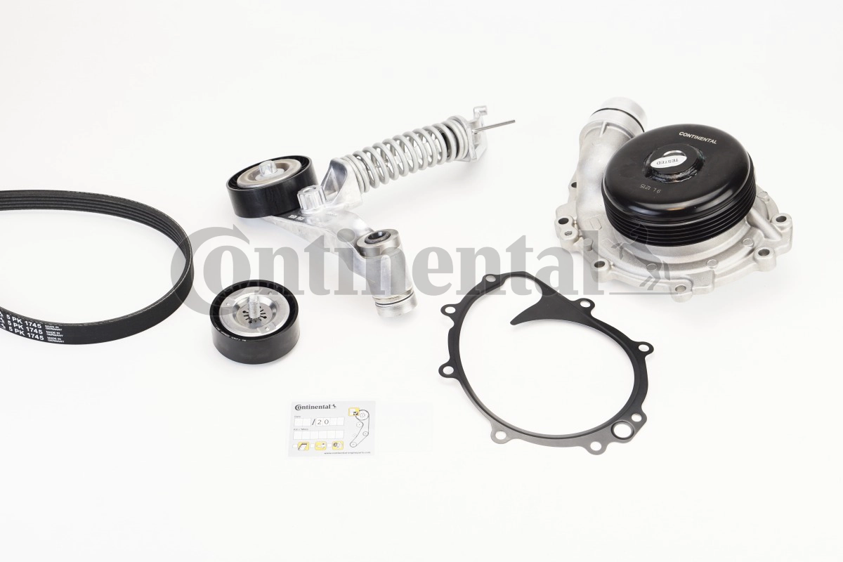 Water Pump + V-Ribbed Belt Kit