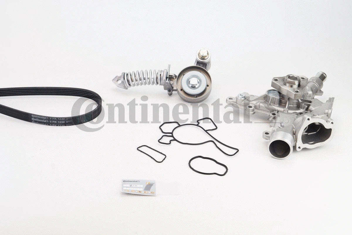 Water Pump + V-Ribbed Belt Kit