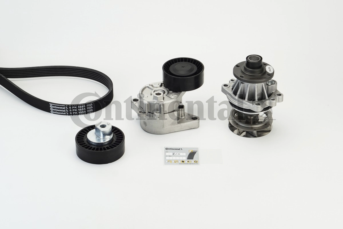 Water Pump + V-Ribbed Belt Kit