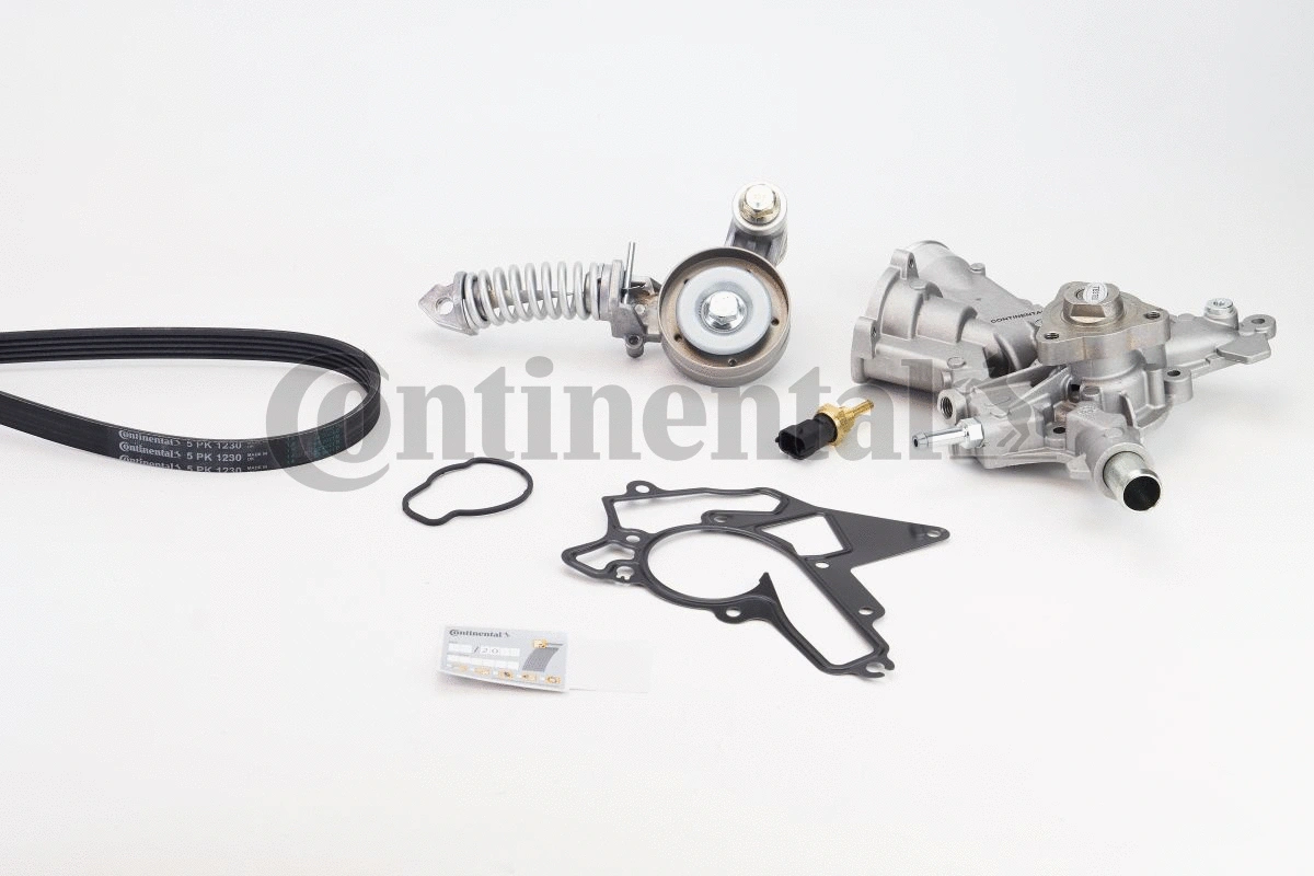 Water Pump + V-Ribbed Belt Kit