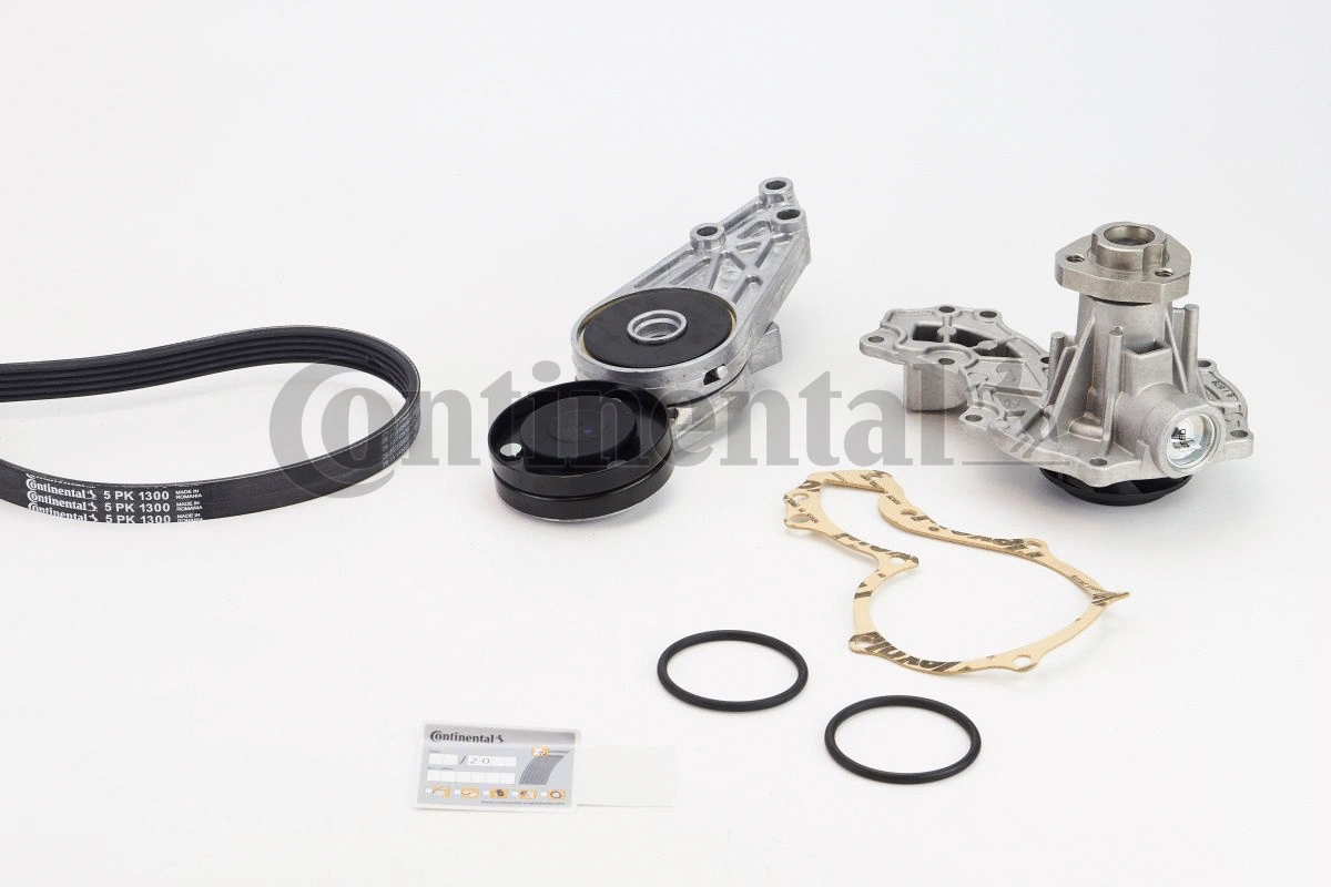 Water Pump + V-Ribbed Belt Kit