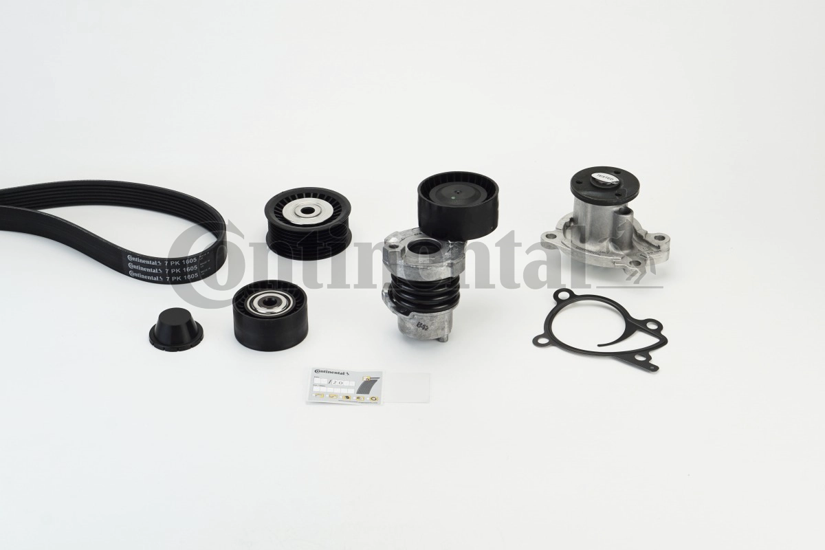 Water Pump + V-Ribbed Belt Kit