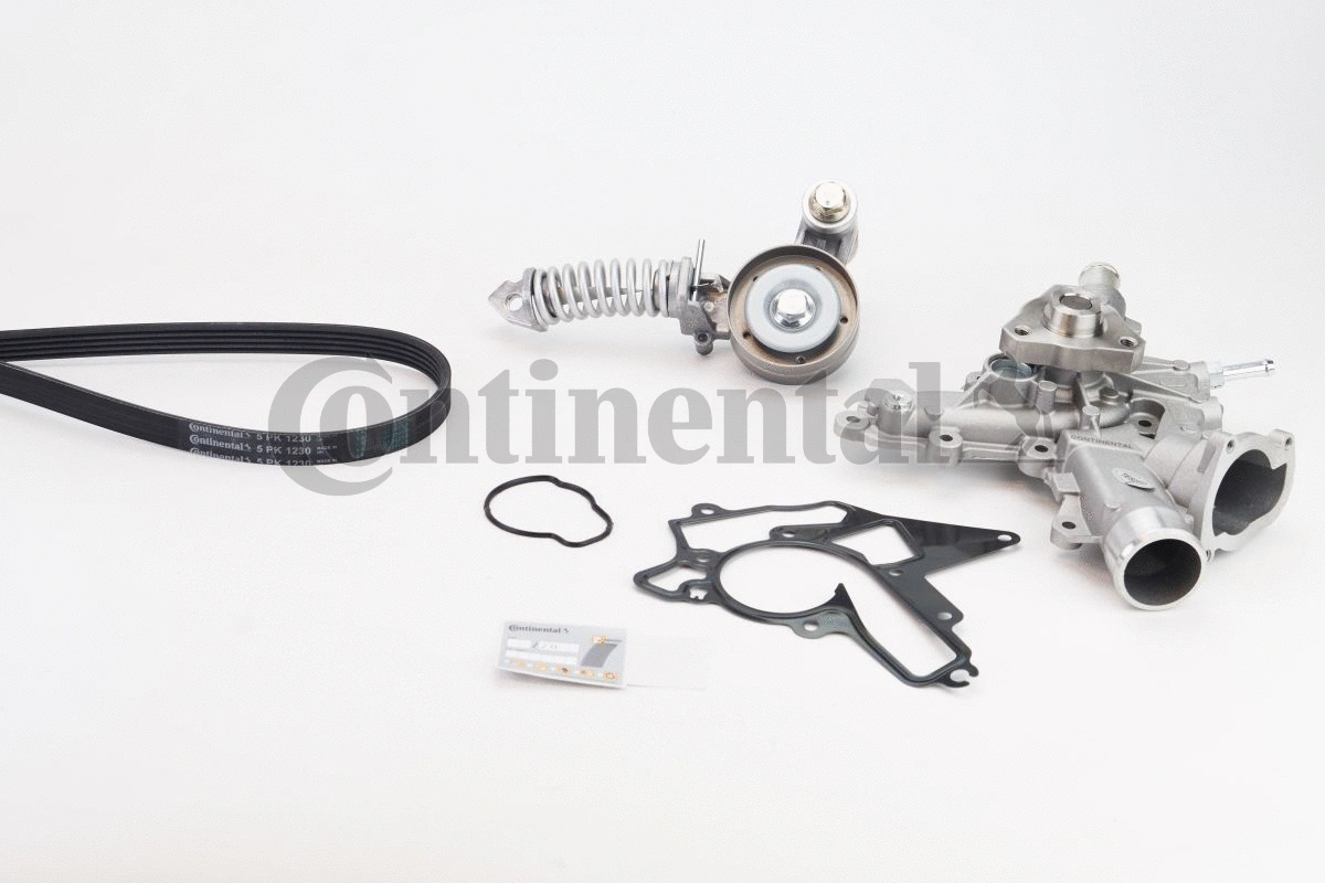 Water Pump + V-Ribbed Belt Kit