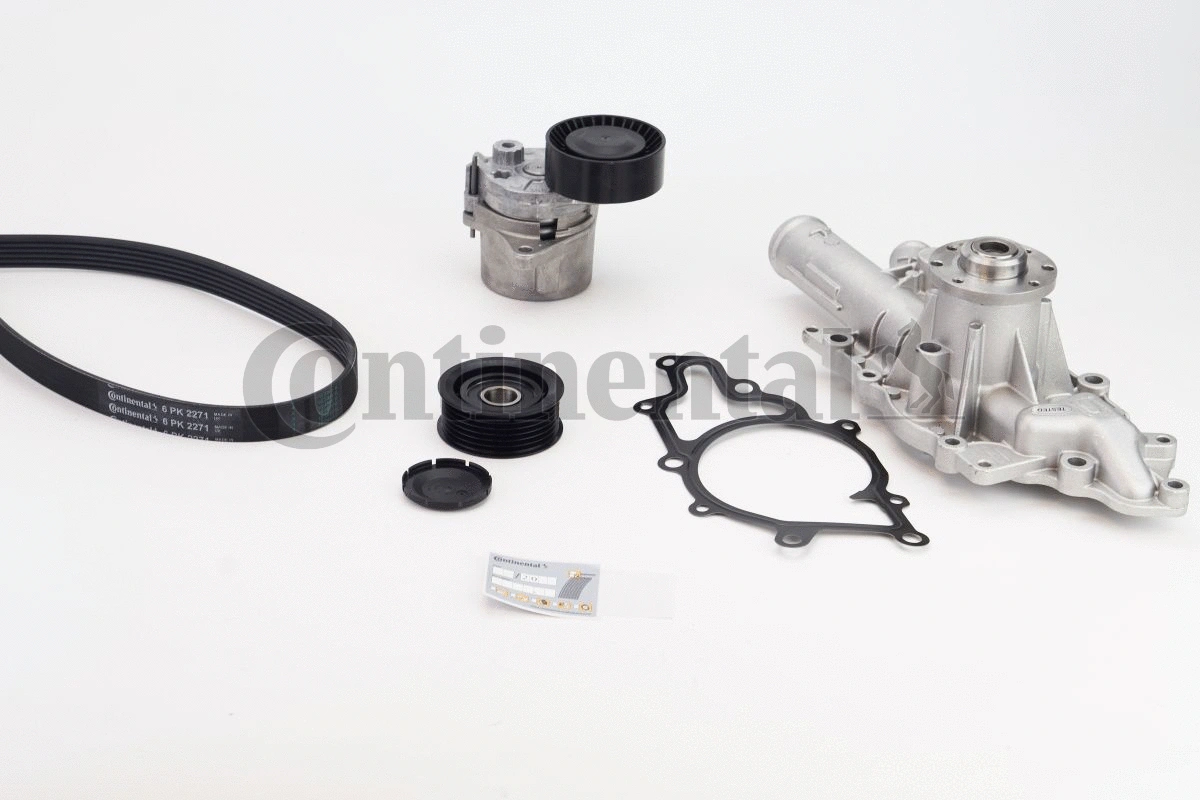 Water Pump + V-Ribbed Belt Kit