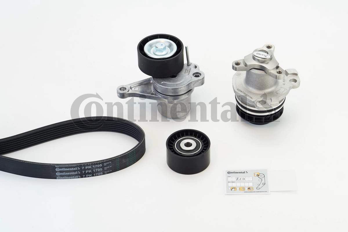 Water Pump + V-Ribbed Belt Kit