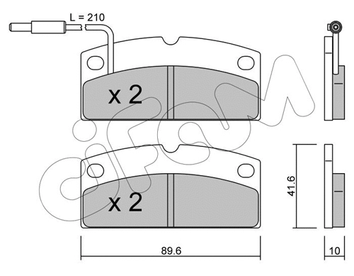 Brake Pad Set, disc brake (822-767-1)