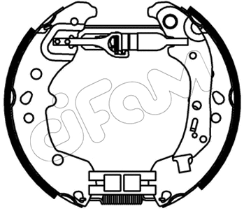 Brake Shoe Set (151-545)