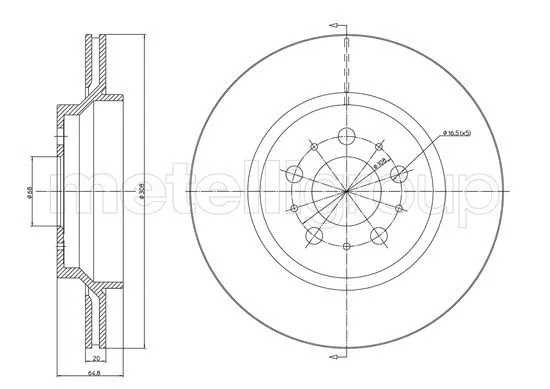 Brake Disc (800-1133C)