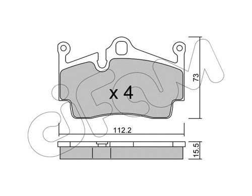 Brake Pad Set, disc brake (822-894-0)