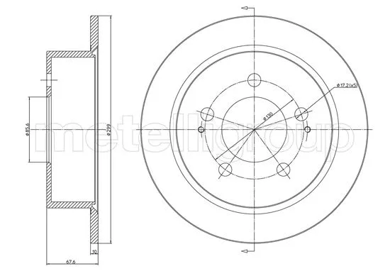 Brake Disc (800-1561C)