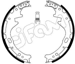 Brake Shoe Set (153-278)