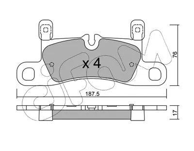 Brake Pad Set, disc brake (822-958-3)