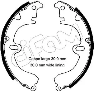 Brake Shoe Set (153-419)