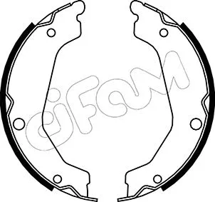 Brake Shoe Set, parking brake (153-183)