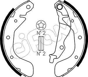 Brake Shoe Set (153-050)