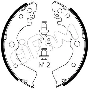 Brake Shoe Set (153-281)