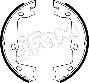 Brake Shoe Set, parking brake (153-302)