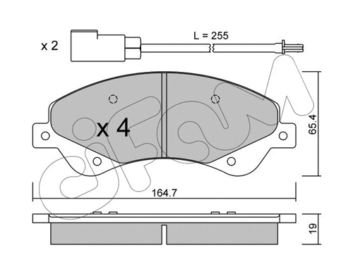 Brake Pad Set, disc brake (822-679-0)
