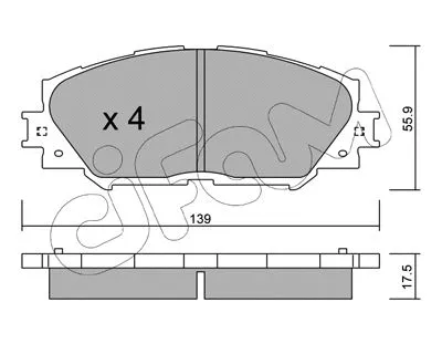 Brake Pad Set, disc brake (822-747-0)