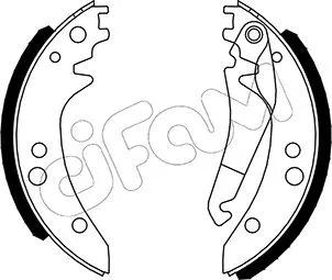 Brake Shoe Set (153-238)