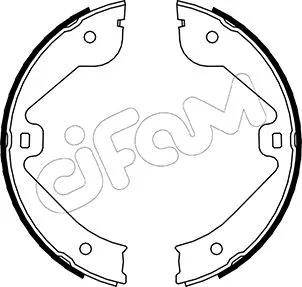 Brake Shoe Set, parking brake (153-244)