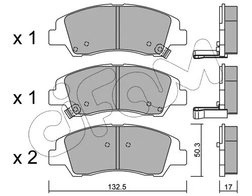 Brake Pad Set, disc brake (822-1091-0)