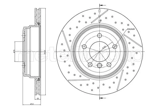 Brake Disc (800-1693C)