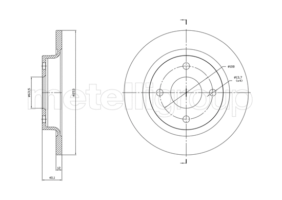 Brake Disc (800-1846C)