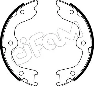 Brake Shoe Set, parking brake (153-294)
