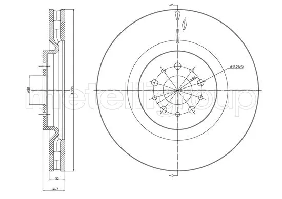 Brake Disc (800-1369C)