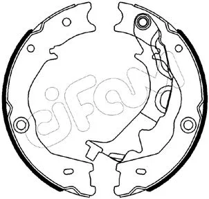 Brake Shoe Set, parking brake (153-586)