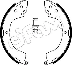 Brake Shoe Set (153-260)