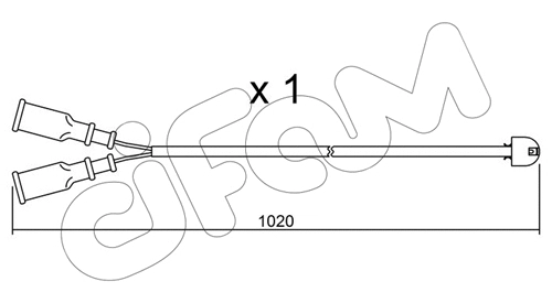 Warning Contact, brake pad wear (SU.089)