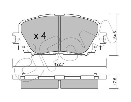 Brake Pad Set, disc brake (822-820-0)