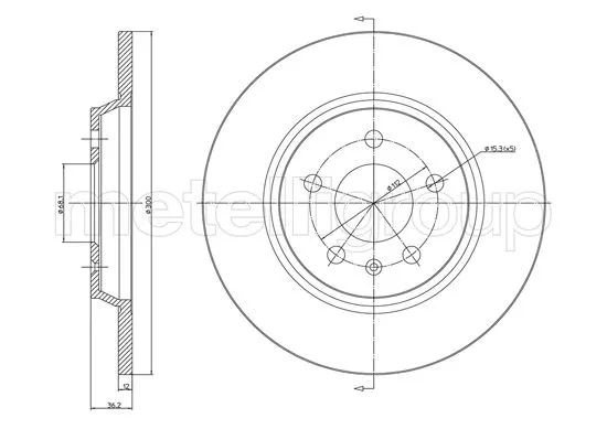 Brake Disc (800-1032C)